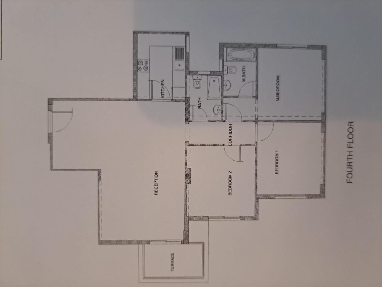 Floor plan for apartment at Mountain View iCity October