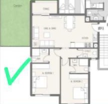 Floor plan for chalet at Hacienda Waters