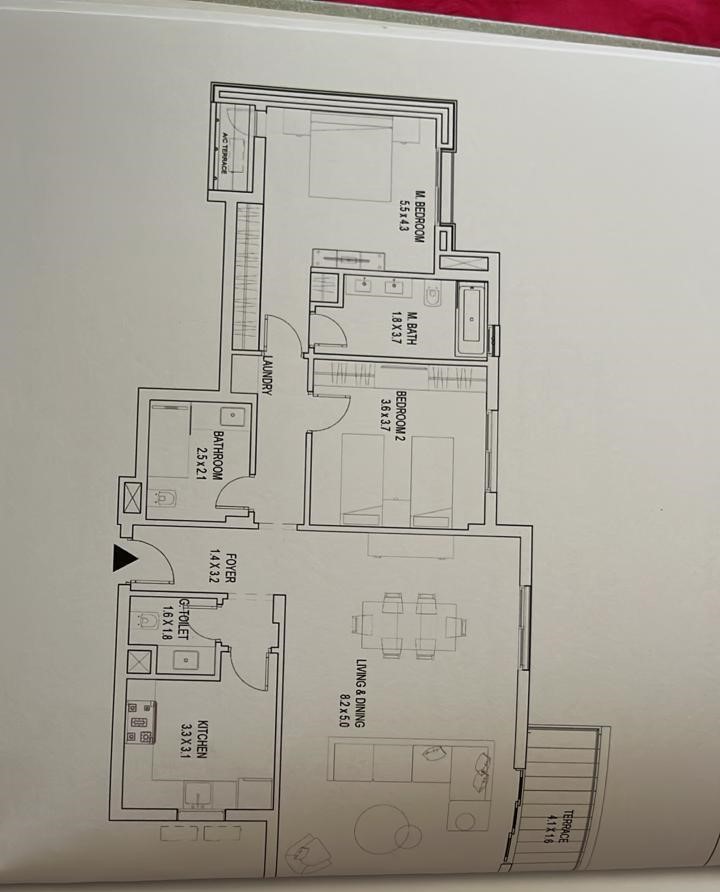 Floor plan for apartment at DISTRICT 5