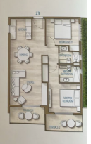 Floor plan for chalet at Southmed