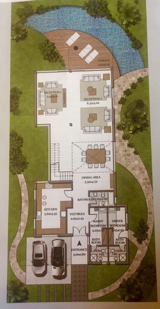Floor plan for villa at Bo Island