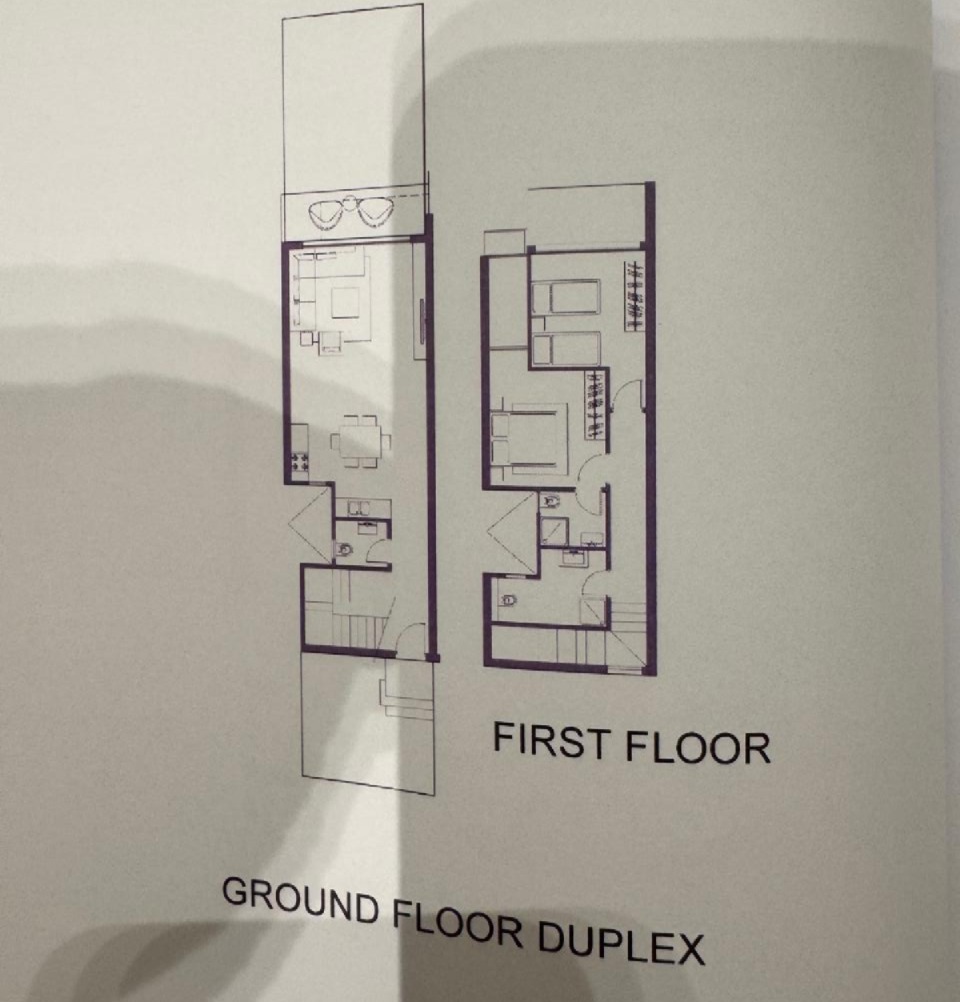 Floor plan for chalet at Cali Coast Ras El Hekma