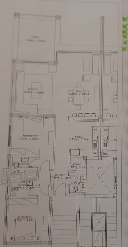 Floor plan for chalet at Hacienda Bay
