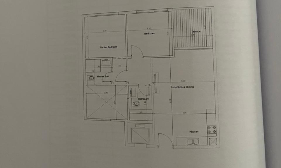 Floor plan for chalet at Cali Coast Ras El Hekma