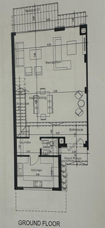 Floor plan for townhouse at Eastshire