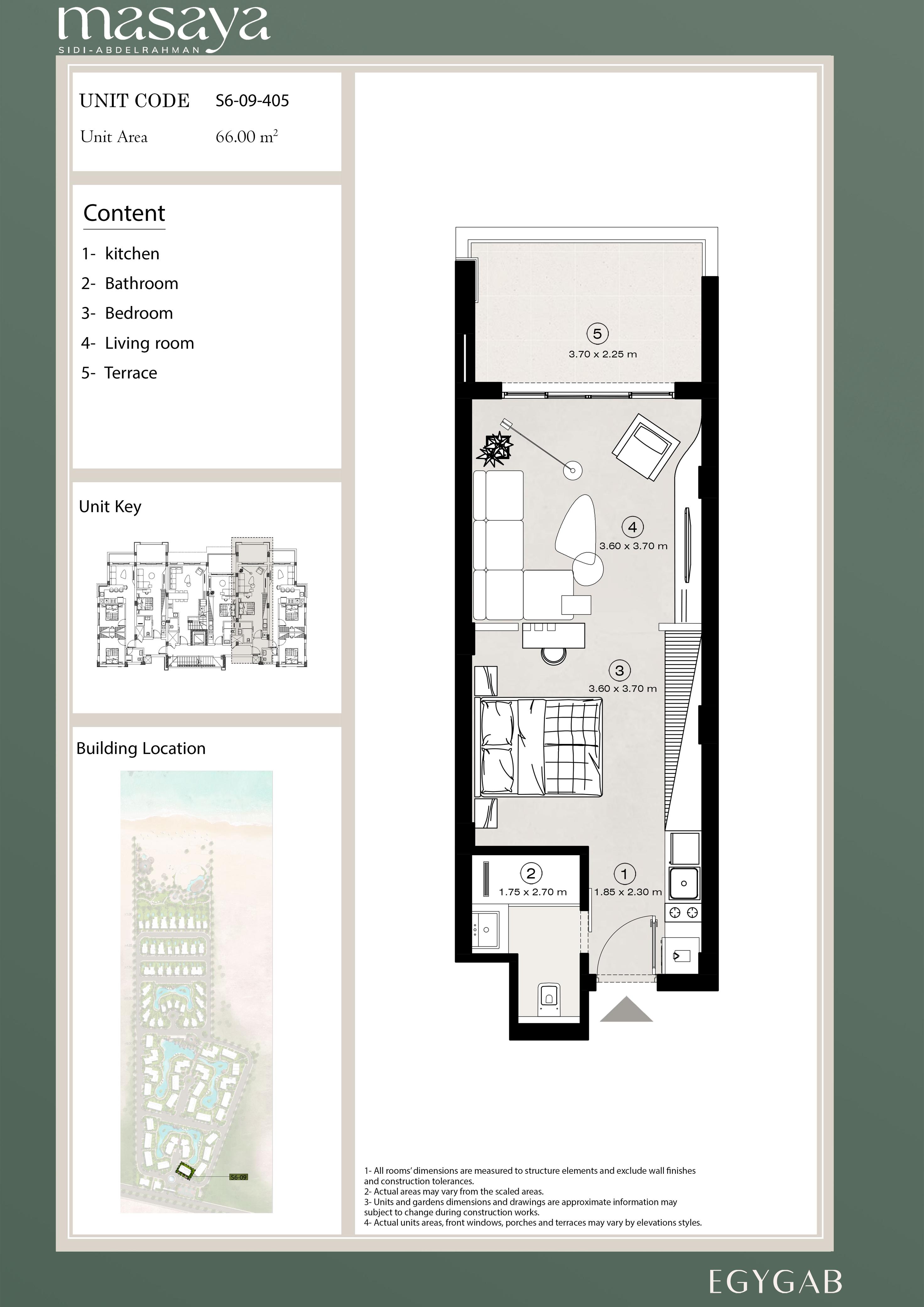 Floor plan for studio at Masaya