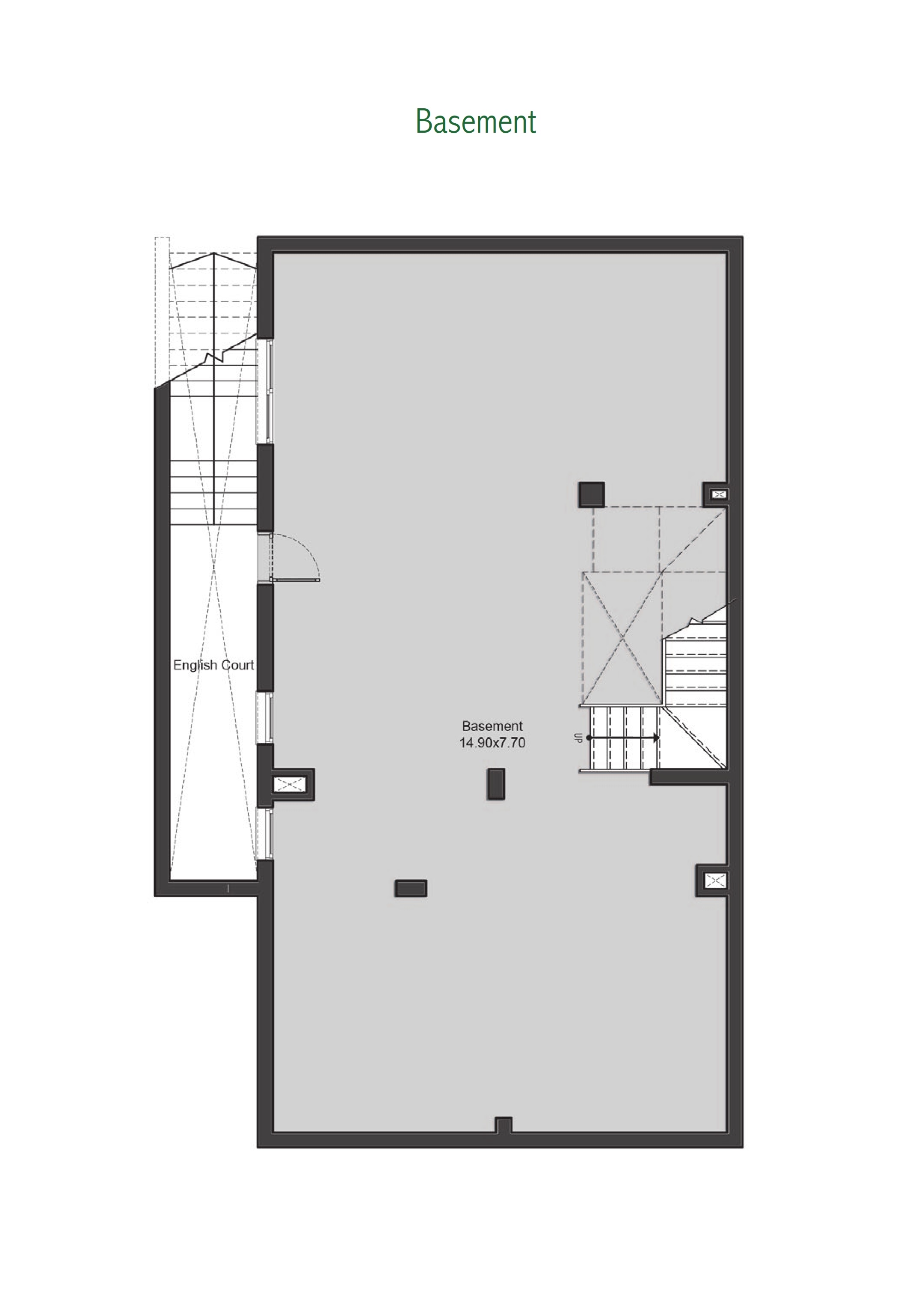 Floor plan for villa at Villette