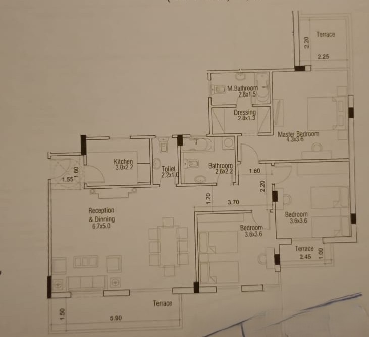 Floor plan for apartment at Entrada