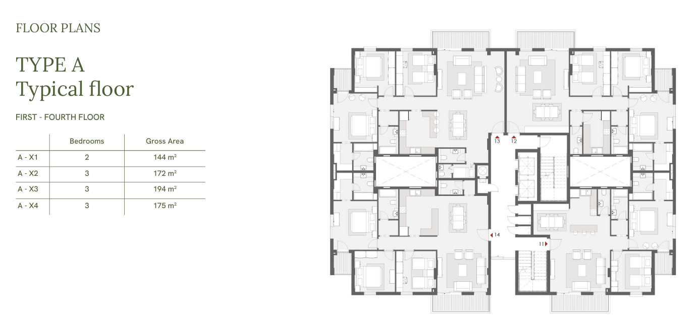 Floor plan for apartment at One33-Phase Two