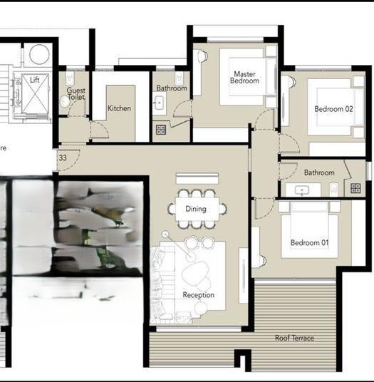 Floor plan for apartment at PX