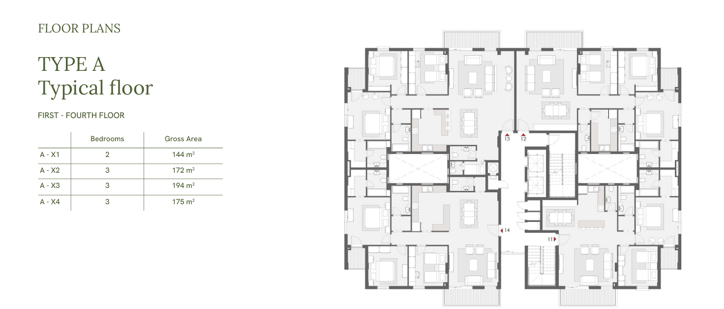 Floor plan for apartment at One33-Phase One