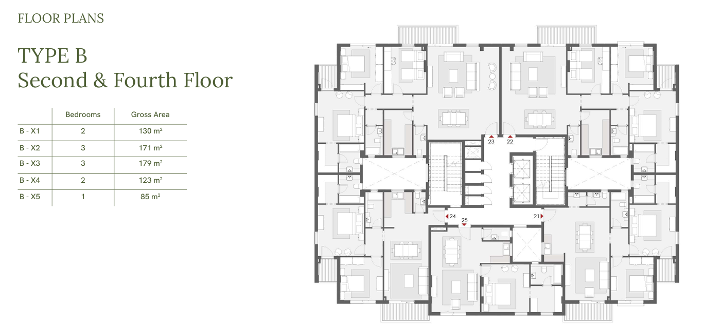 Floor plan for apartment at One33-Phase One