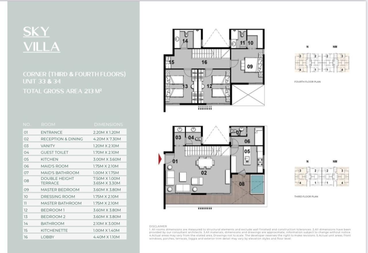 Floor plan for duplex at Il Bosco City