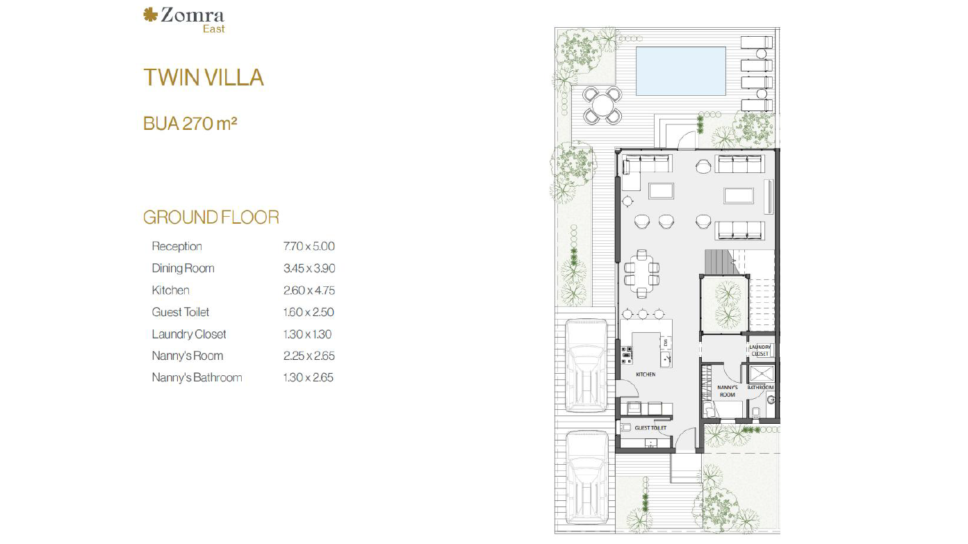 Floor plan for  at Zomra East