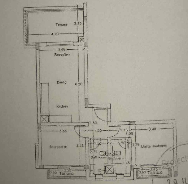 Floor plan for chalet at Jefaira