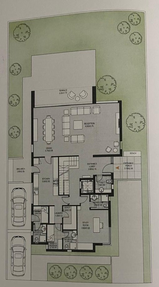 Floor plan for villa at O West Orascom