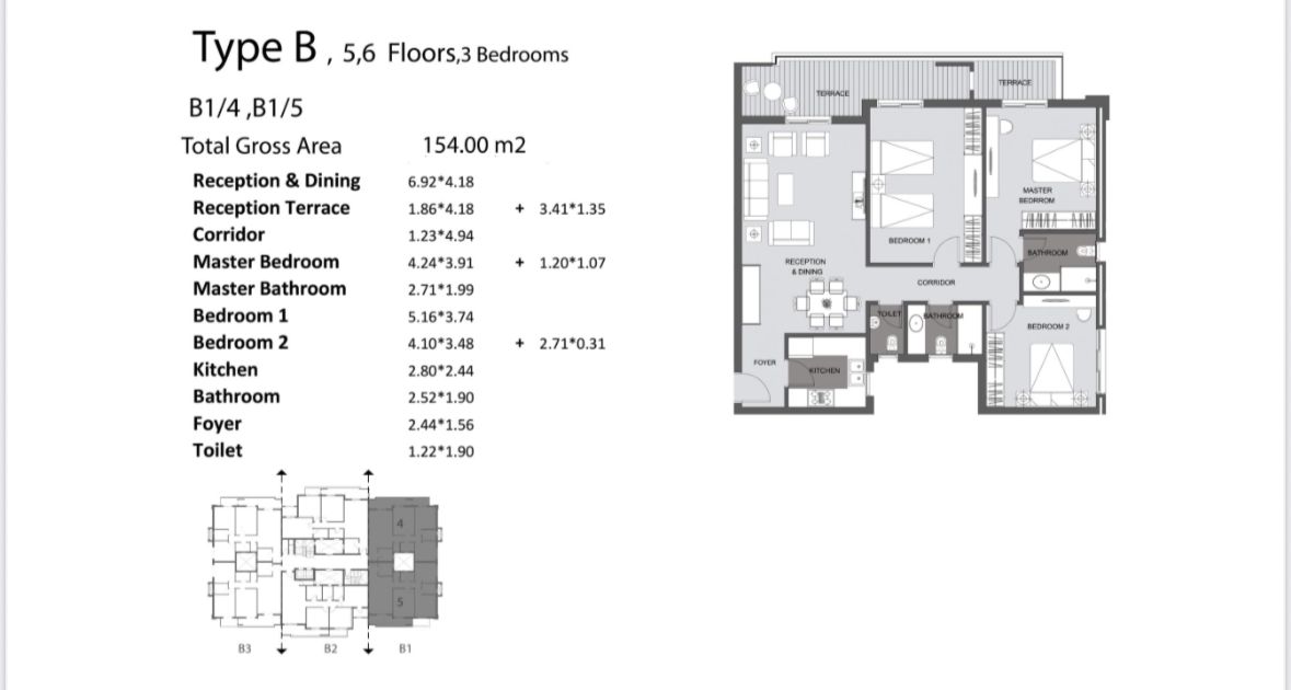Floor plan for apartment at De Joya 3