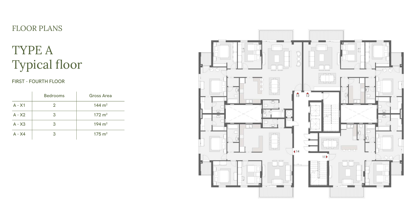 Floor plan for apartment at One33-Phase One