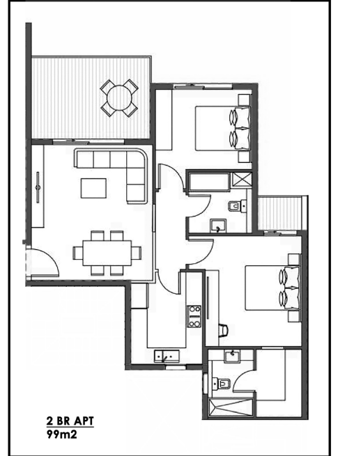 Floor plan for apartment at Ivoire East