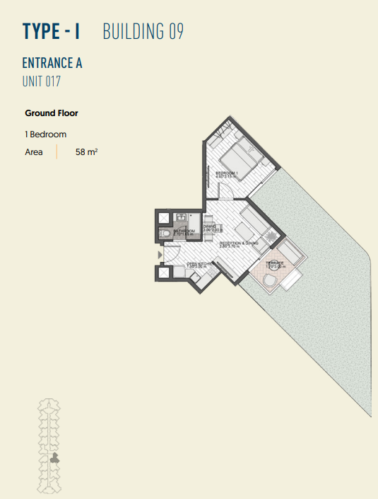 Floor plan for chalet at The Island - Marina 5