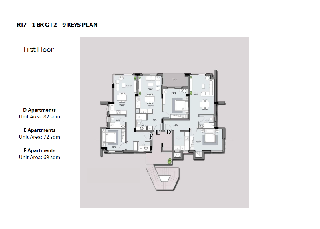 Floor plan for apartment at Greens Baywest Valley