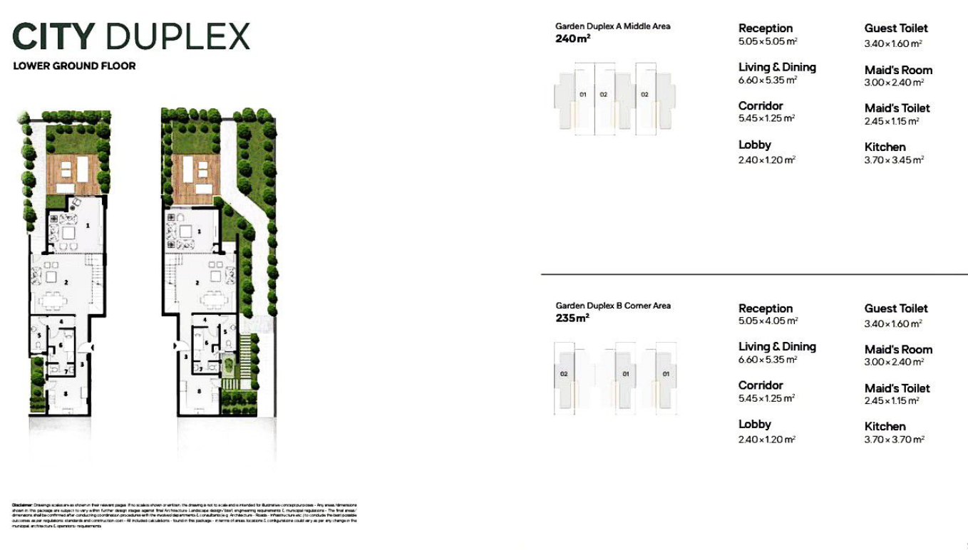 Floor plan for duplex at Ivoire West