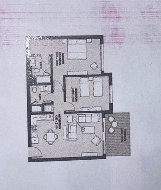 Floor plan for apartment at Marina Marassi