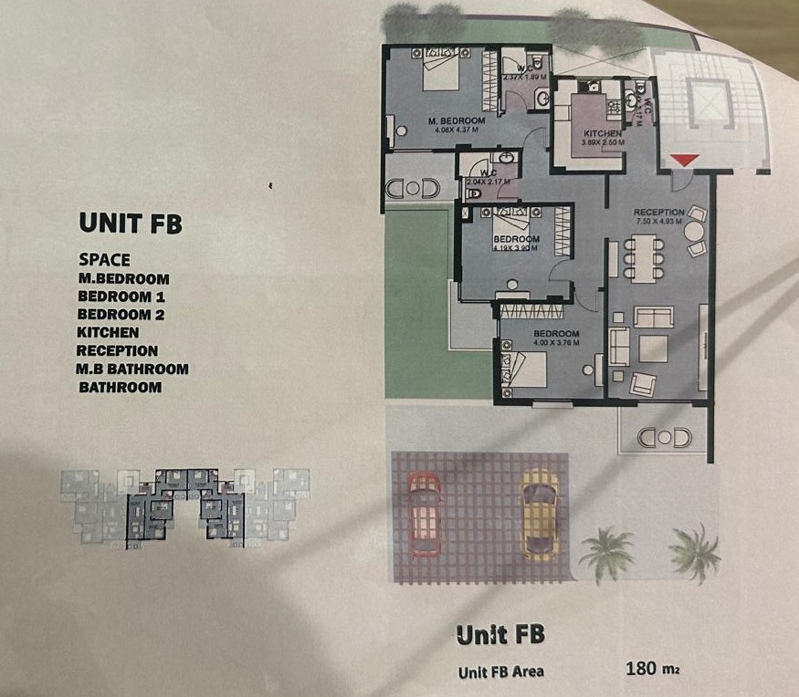 Floor plan for apartment at Sarai