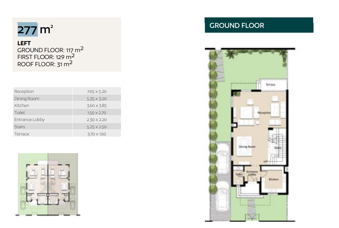 Floor plan for  at Bleu Vert