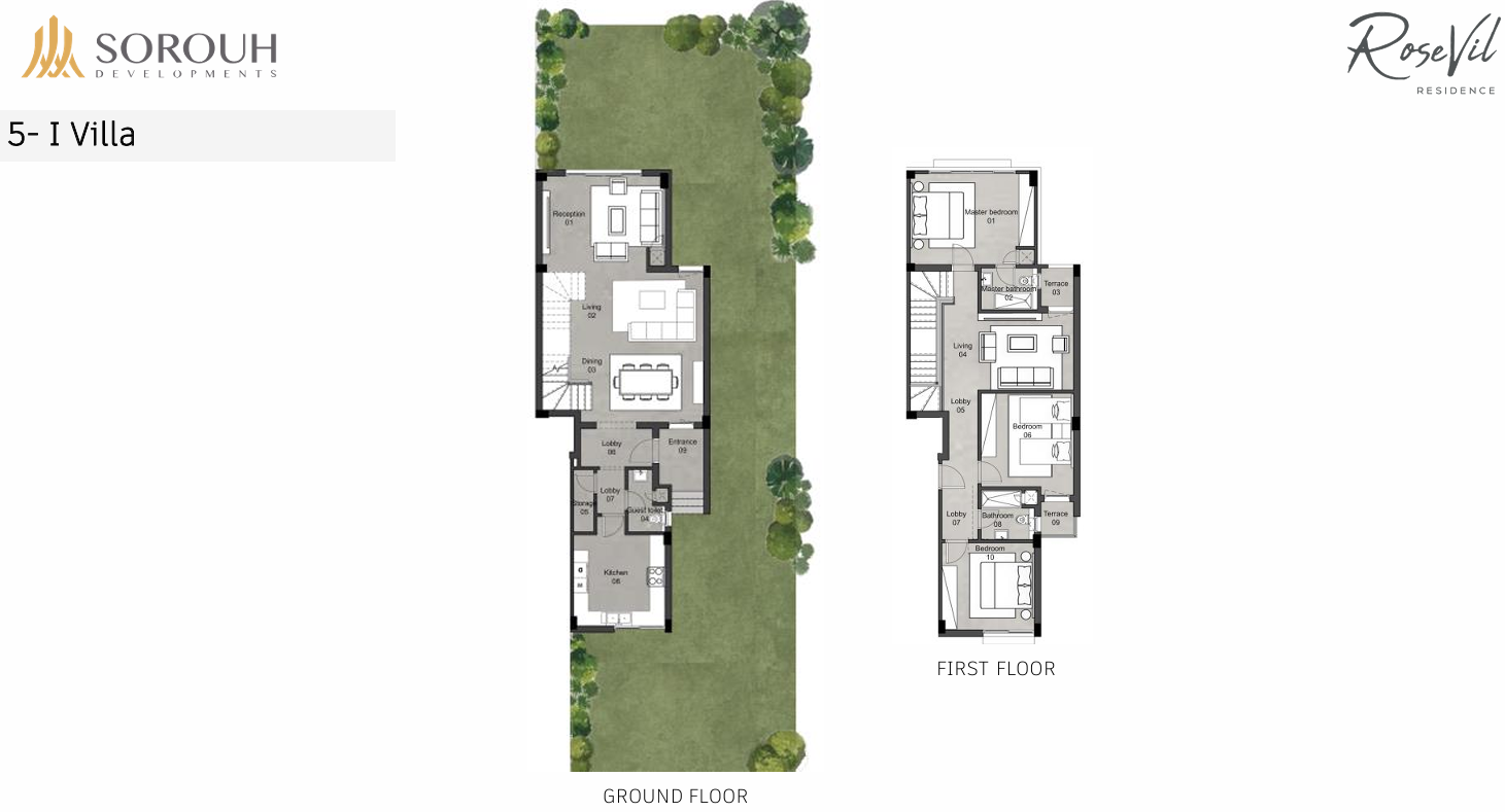 Floor plan for apartment at Rosevil