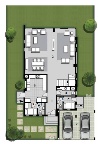 Floor plan for villa at Etapa