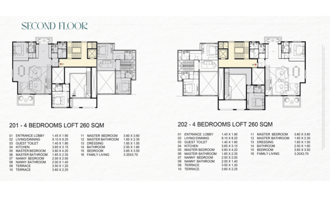 Floor plan for  at Saada Boutique