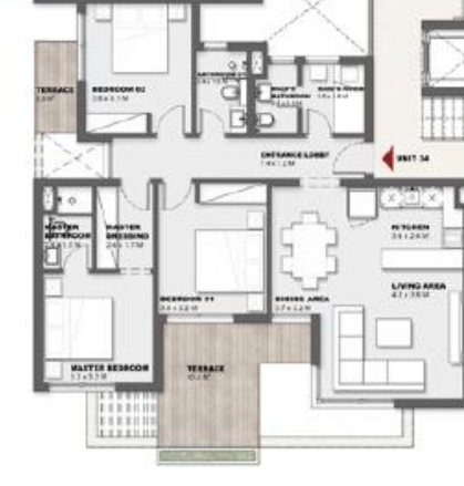 Floor plan for chalet at Solare