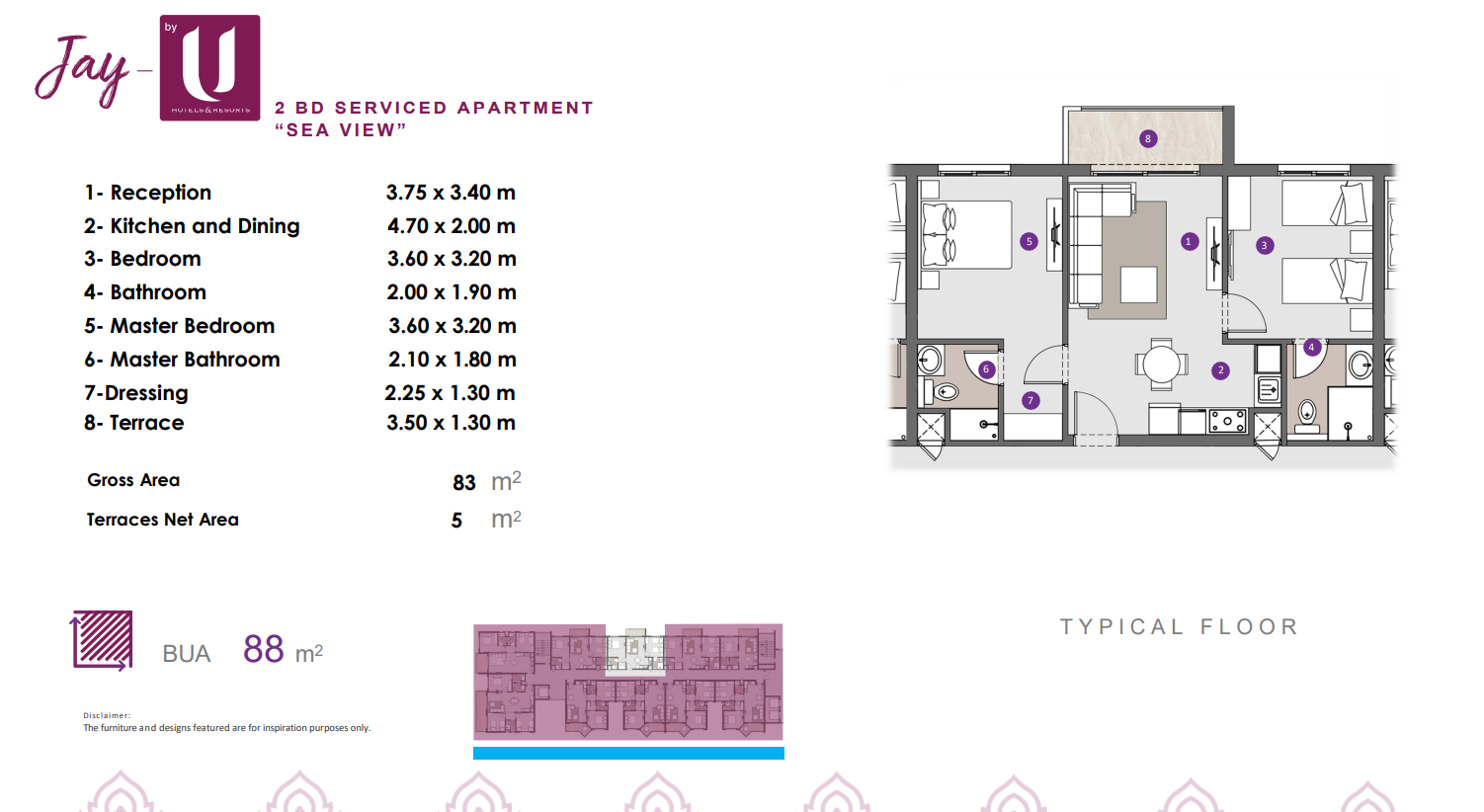 Floor plan for chalet at D.O.S.E