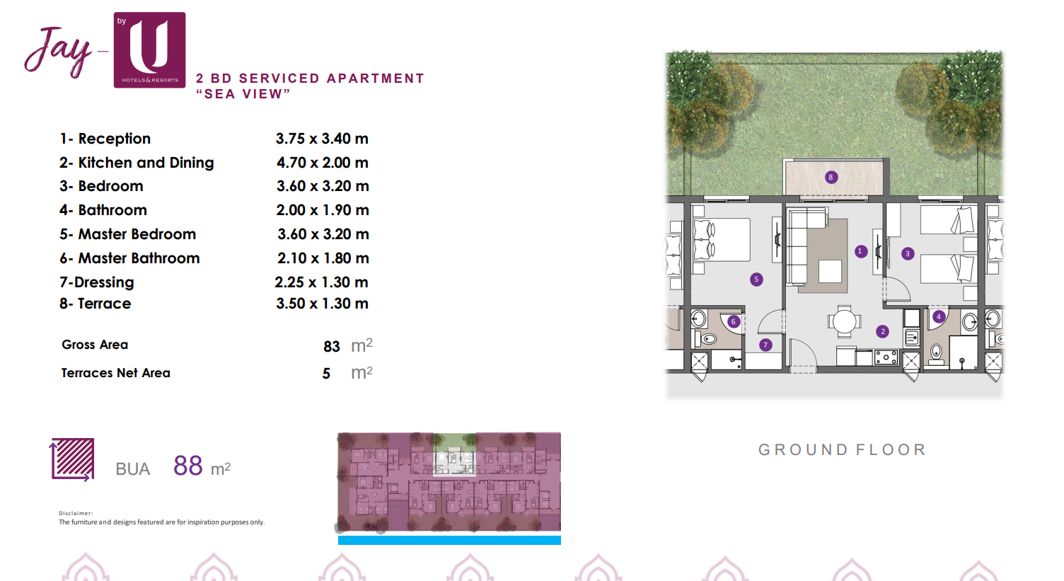 Floor plan for chalet at D.O.S.E