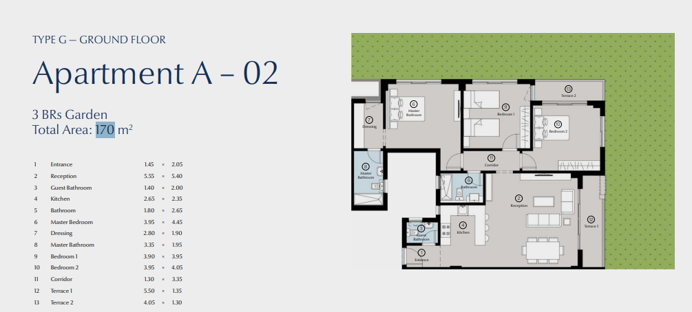 Floor plan for apartment at Bluetree
