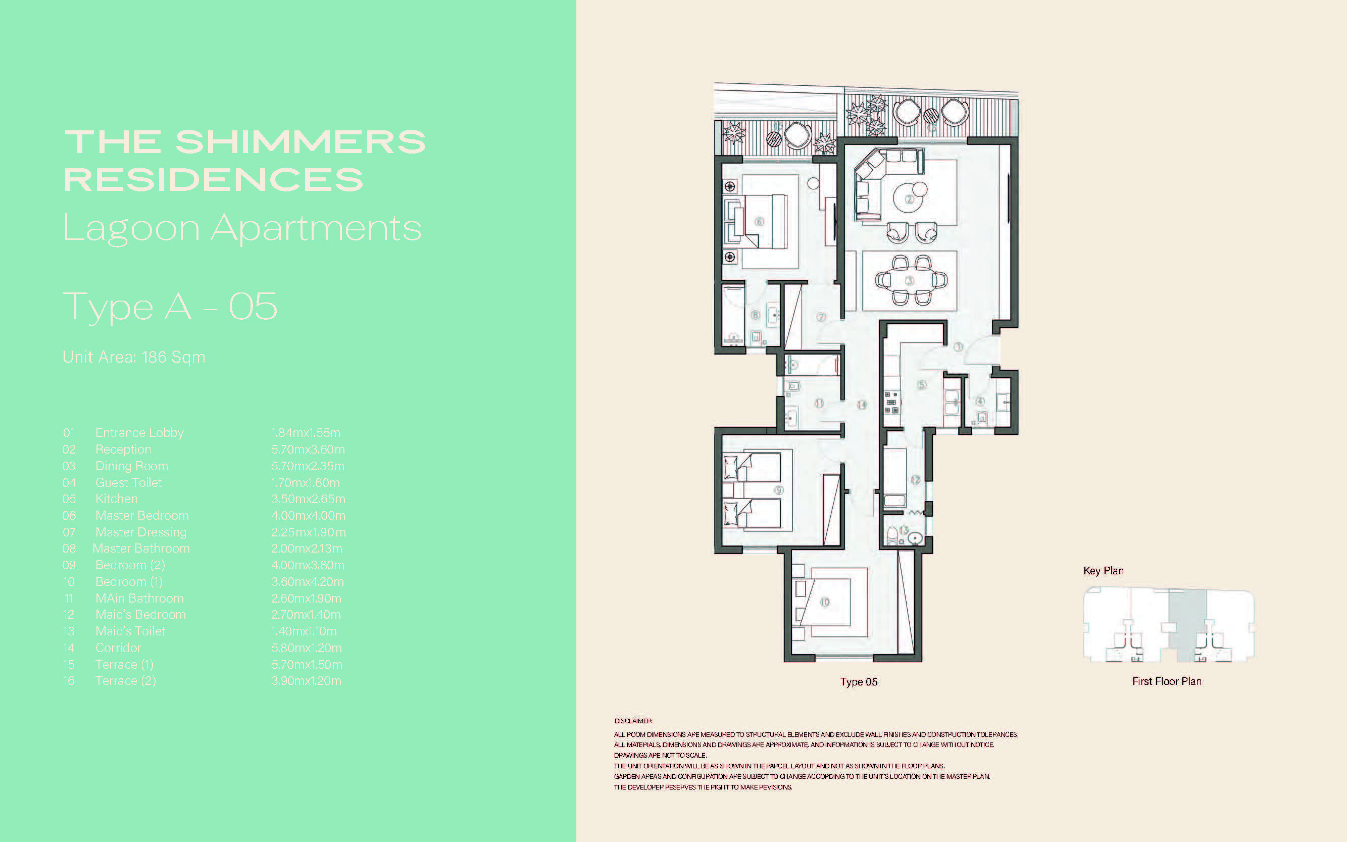 Floor plan for apartment at Swan Lake West