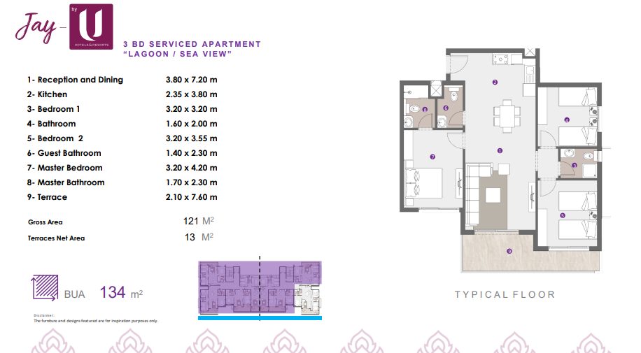 Floor plan for apartment at Jay - DOSE
