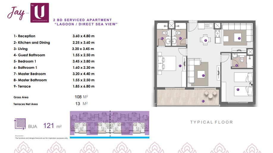 Floor plan for apartment at Jay - DOSE