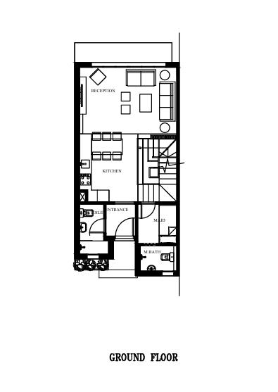Floor plan for townhouse at Plage
