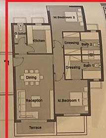 Floor plan for apartment at Badya