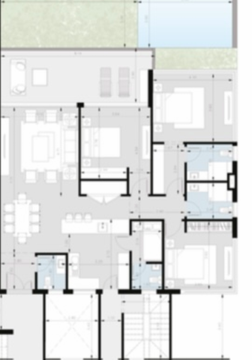 Floor plan for apartment at Lake view Residence 2