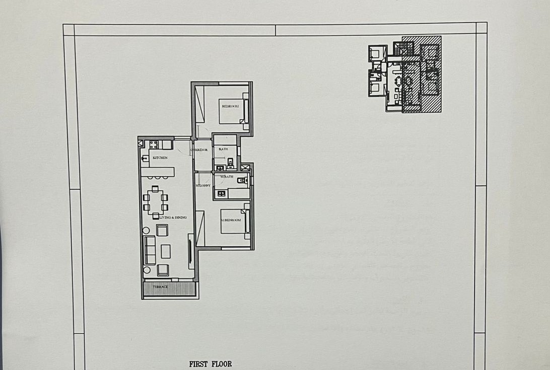 Floor plan for chalet at Plage