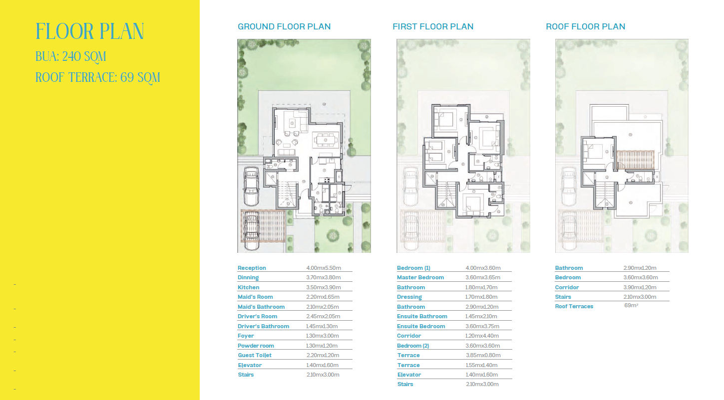 Floor plan for villa at The Valleys