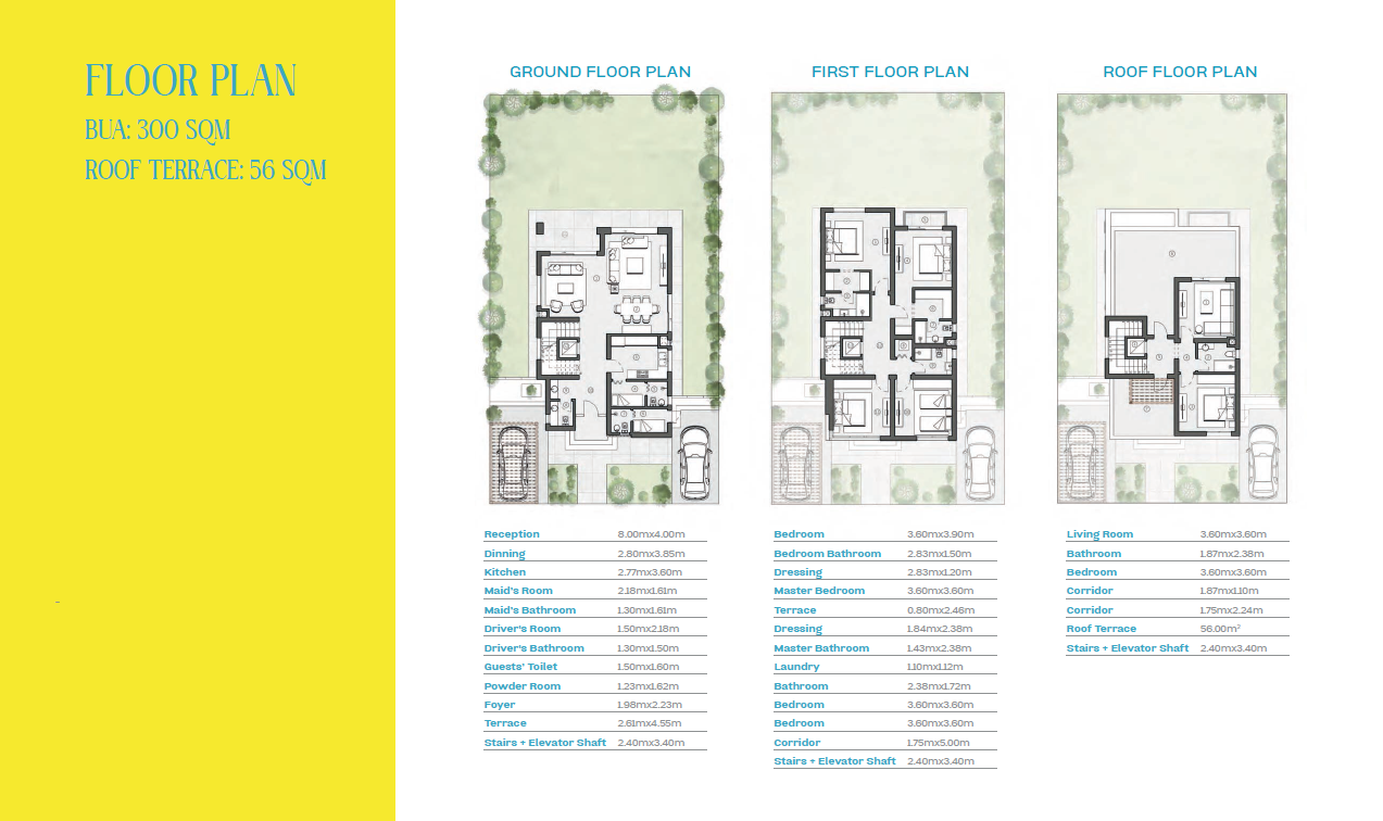 Floor plan for villa at The Valleys