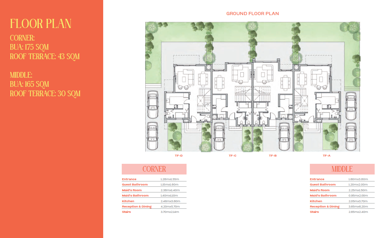 Floor plan for townhouse at The Valleys