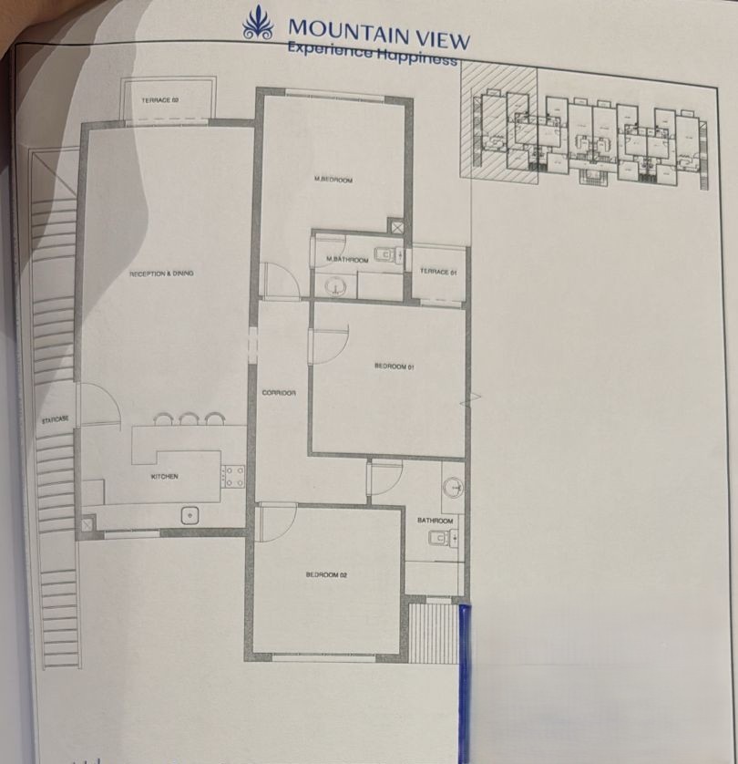 Floor plan for duplex at Kings Way