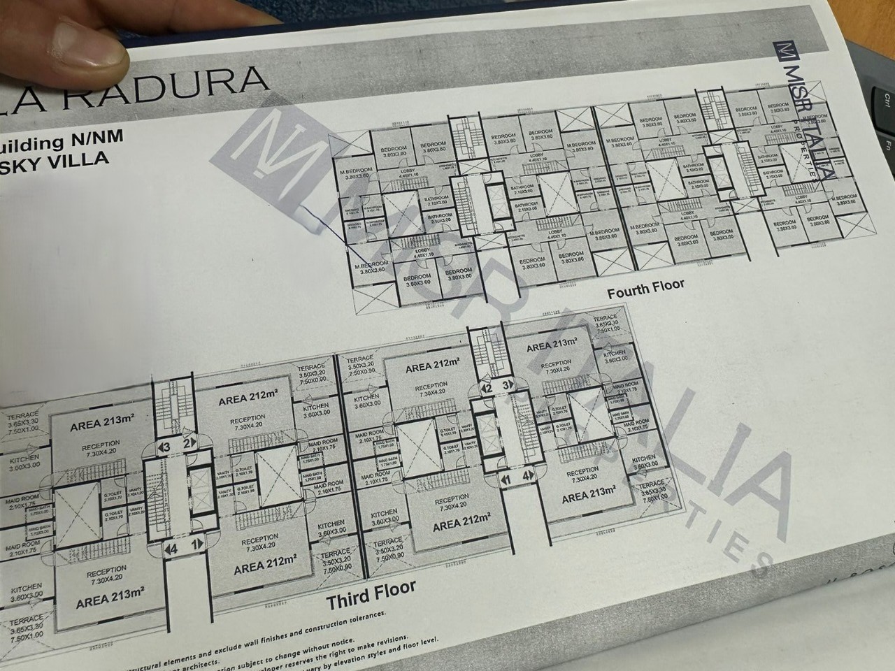 Floor plan for duplex at Il Bosco City