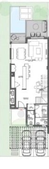 Floor plan for townhouse at Saada North Coast