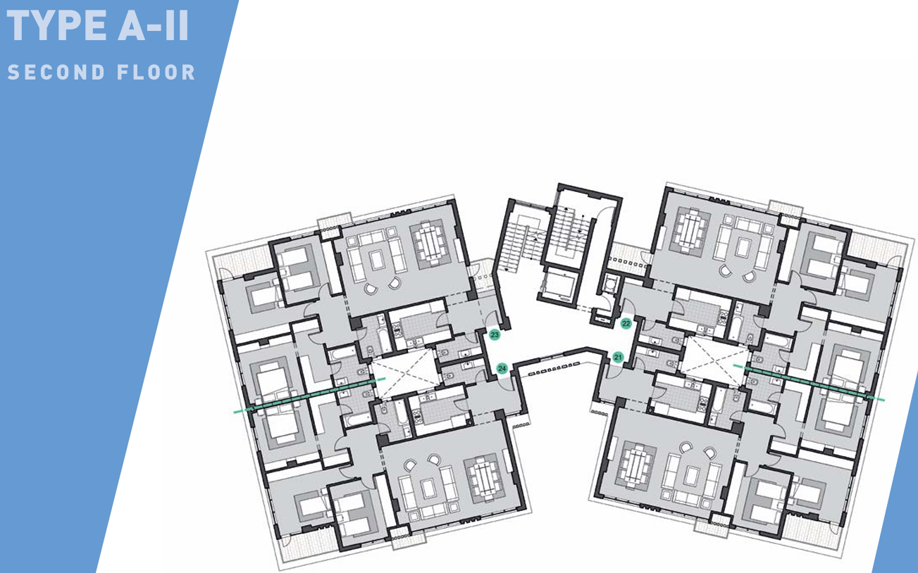 Floor plan for apartment at Sky Condos